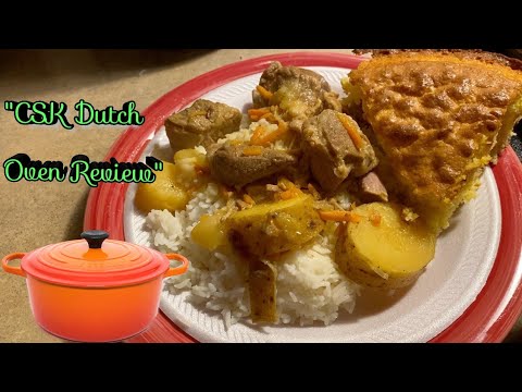 HOW TO STEW PORK IN MY CSK CAST IRON 5 QUART DUTCH OVEN