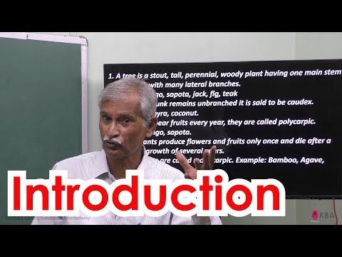 1.Botany | Vegetative Morphology | Introduction