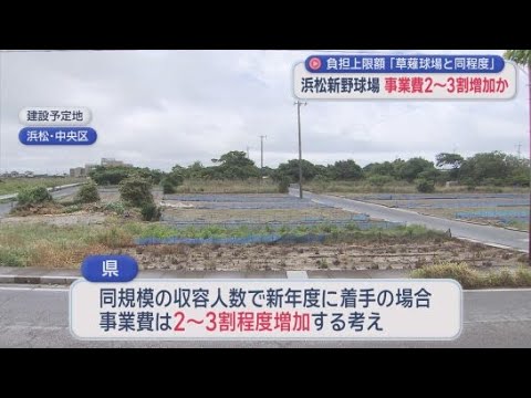 YouTube Video 新県営野球場事業費はこれまでの試算より２～３割増額か　委員会は２０２８年度末までに民間投資に関する方針を決定するよう求める決議案を可決　静岡県議会