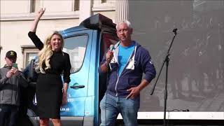 Jon Wedger's Speech with Kate Shemirani, at the “Resist and Act for Freedom” rally. Trafalgar Sq