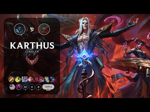 Karthus Jungle vs Graves - NA Grandmaster Patch 14.5