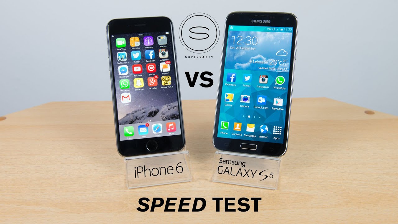 iPhone 6 vs Samsung Galaxy S5 - Speed Test