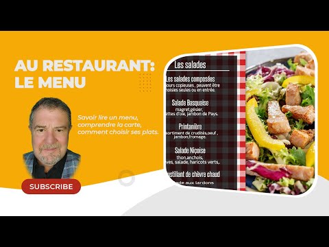 Restaurante: ler um menu / Ler um menu