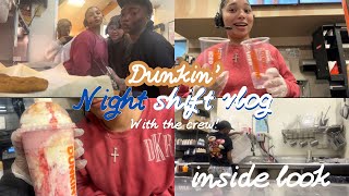 Night Shift at Dunkin’ with the Crew! | Secret Drink, Order Tips & Backline Tour