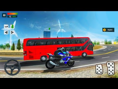 Bike VS Bus Racing Simulation - Android Gameplay FHD