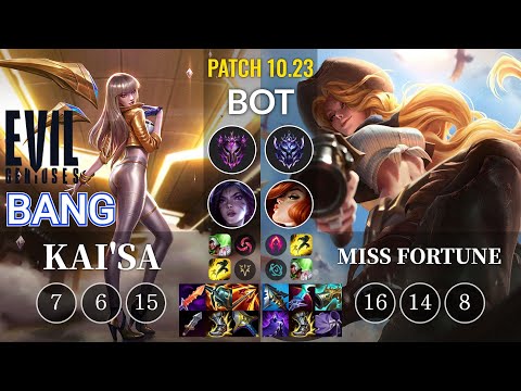 EG Bang Kai'Sa vs Miss Fortune Bot - KR Patch 10.23