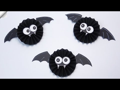 Halloween crafts PAPER BAT