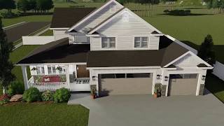 5-Bedroom Craftsman House Plan with Finished Basement