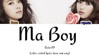 Sister19 - Ma Boy (엄마야) color coded lyrics han rom eng