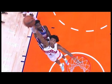 Scottie Barnes Swats Away Ayton - Raptors vs Suns | 1/30/2023