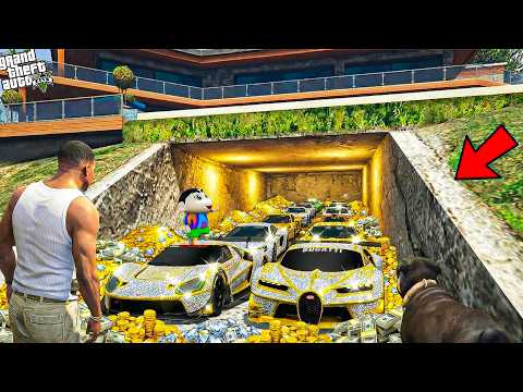 Franklin & Shinchan Find a Hidden Secret Bunker 🕵️‍♂️🔥 | GTA 5