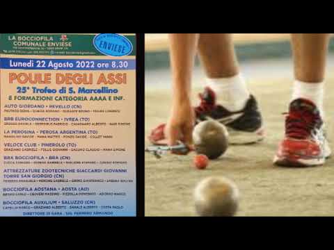 Bocce : Poule Degli Assi - Envie (CN) - Lunedi 22 Agosto 2022