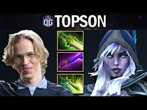 OG.TOPSON DROW RANGER WITH BUTTERFLY-SHADOW BLADE - DOTA 2 7.27 GAMEPLAY