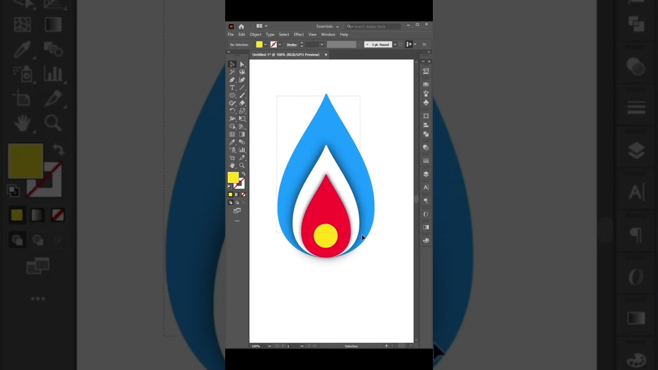 ✨ Simple Flower Design in Illustrator | Easy Vector Art Tutorial 🌸 | #Illustrator #VectorArt