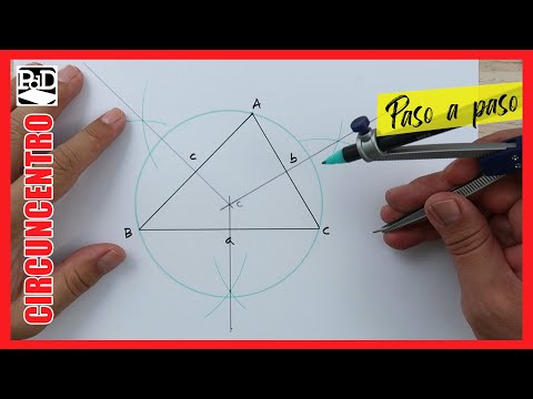How to find the circumcenter of a triangle and the mediatrices (lines and notable points of trian...