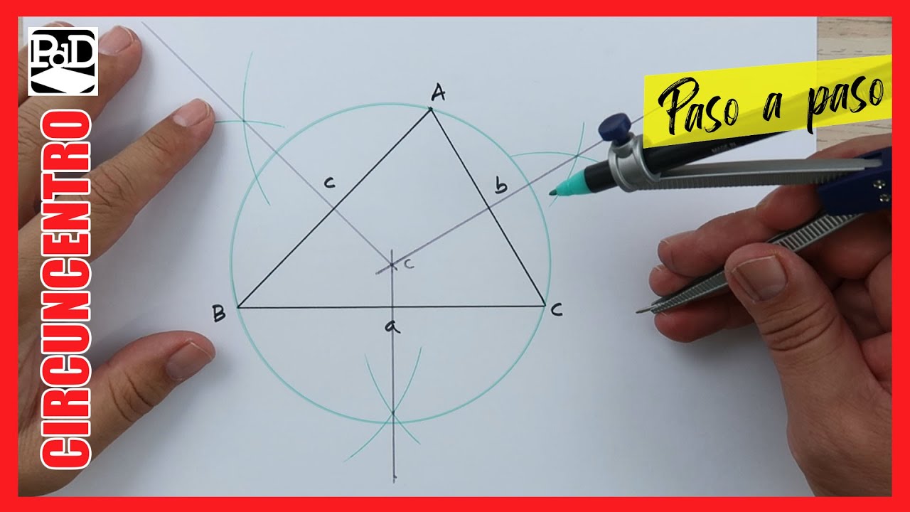 How to find the circumcenter of a triangle and the mediatrices (lines and notable points of trian...