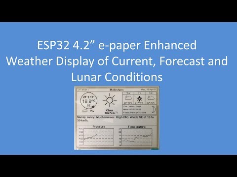 Tech Note 092 - ESP32 and 4.2" e-Paper for a Weather Display (low power)