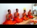 Buddhist Monks Chant for a Grieving Family 