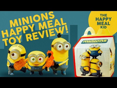 2015 MINIONS MCDONALD'S HAPPY MEAL TOY REVIEW (10 TOYS)