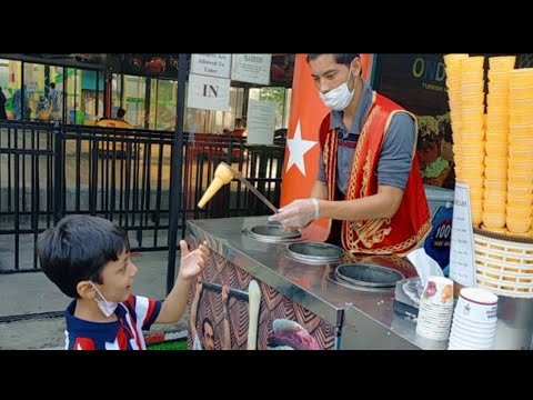 Prank with a little boy😍/ Turkish Ice cream and fun with a baby boy.