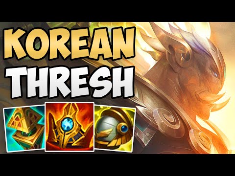KOREAN CHALLENGER SUPPORT PLAYS NEW PATCH 13.4 THRESH! | CHALLENGER THRESH SUPPORT GAMEPLAY | S13