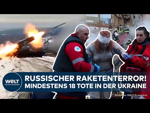 PUTINS KRIEG: Russland überzieht Ukraine mit Raketenangriffen - mindestens 18 Tote!