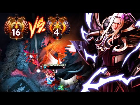 WHAT A SUNSTRIKE!! EPIC STORMSTORMER INVOKER vs RANK 4 STORM SPIRIT MID | Dota 2 Invoker