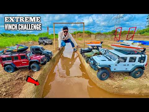 World’s Strongest RC Offroad Car Winch Power Test in Mud - Chatpat toy TV