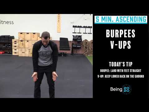 5 Minute Ascending Ladder of Burpees and V-ups