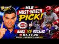 Cincinnati Reds Vs Colorado Rockies Pick 7 17 26 MLB Pick Prediction