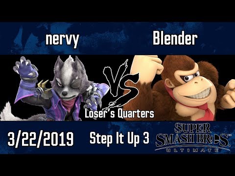 Step It Up 3 - Blender (DK, Ganon) vs nervy (Wolf) - Loser's Quarters