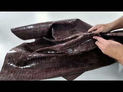 PIEL COCODRILO MARRON 2806