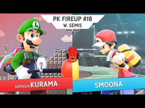 Kurama (Luigi) vs Smoona (Pokemon Trainer, Robin) - PK Fireup #18 Winners Semi Finals