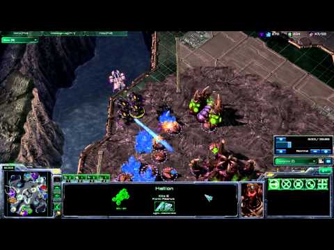 StarCraft 2 - FAIL - Blue Flame Hellions Destroy Drones