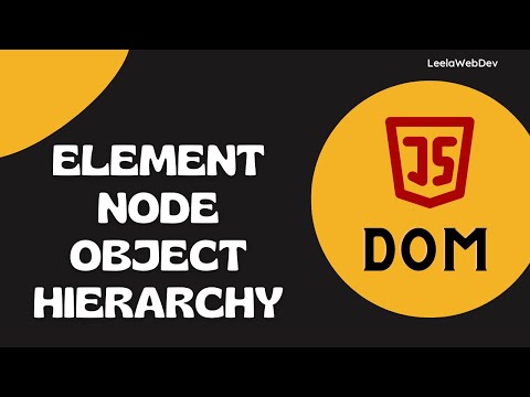48. Element Node Object Hierarchy and the prototypes available for HTML element - DOM