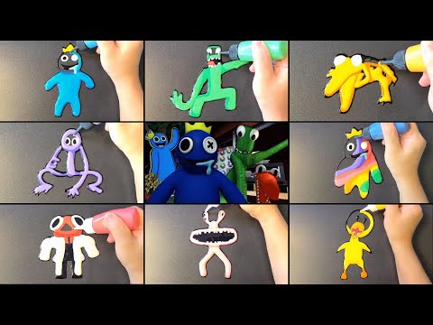 Roblox Rainbow Friends Pancake Art - Blue, Green, Orange, Purple, Rainbow Blue, Red, Pink, Yellow