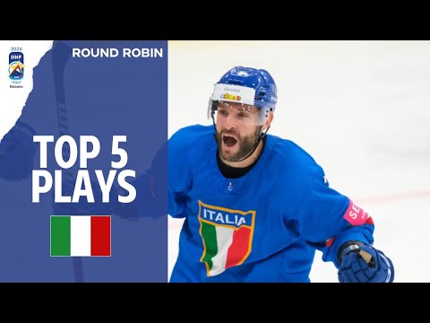 Хоккей Top 5 Plays: Italy| 2024 #MensWorlds Division 1A