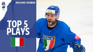 Хоккей Top 5 Plays: Italy| 2024 #MensWorlds Division 1A