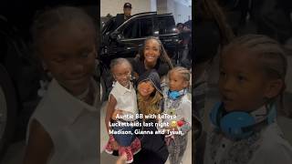 Auntie BB with LeToya kids last night 🥹♥️ #beyoncé #cowboycarter #letoyaluckett #destinyschild