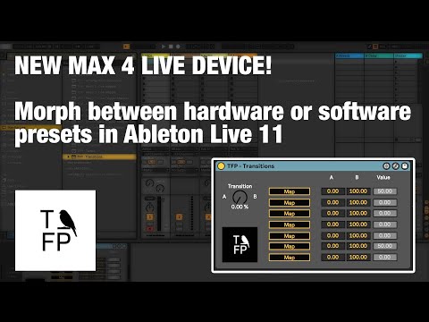 Max 4 Live device : Morph between hardware or software presets in Ableton 11  like on the Polybrute