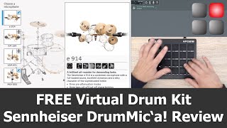 Video thumbnail for Sennheiser DrumMic'a! Review | FREE Virtual Drum Kit by XpressPads Finger Drumming