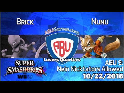 ABU Monthly 9: Brick (Mewtwo) vs. Nunu (Fox) - Smash 4 Losers Quarters