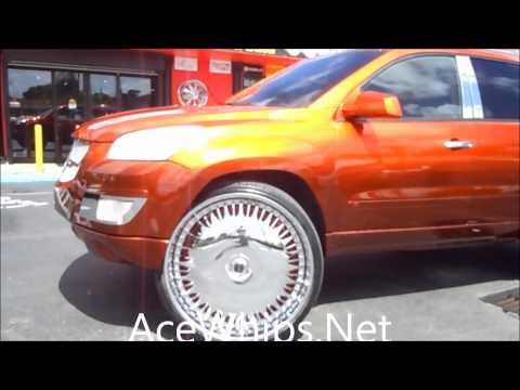 AceWhips.NET- AD's New Custom Grill on Da Saturn Outlook on 30"s DUB Floaters by GOLDMan