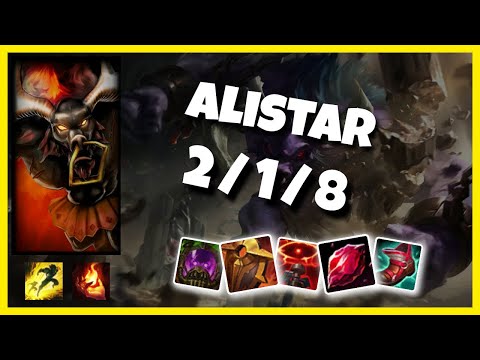 Alistar vs Gragas KOREAN Challenger SUPPORT (2/1/8) - v11.5