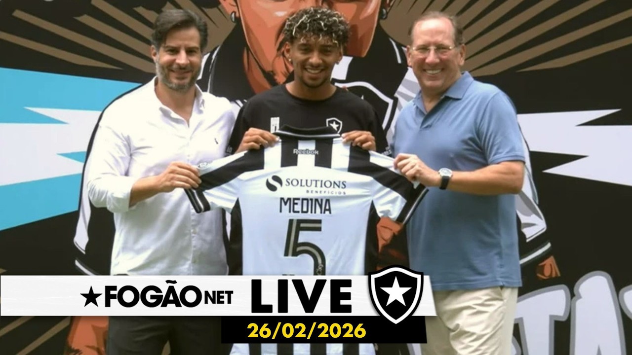 LIVE | Medina é apresentado por Textor no Botafogo; janela de transferências agitada