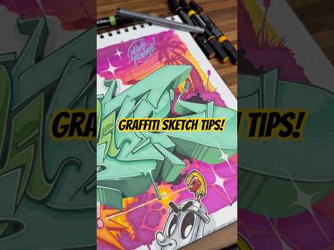 Graffiti sketch tips! #howtodraw #sketchbook #drawingtutorial #graffiti