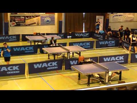 Fin du 6 eme set entre Nicolle et gauzy