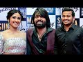 South Celebs Rakshit Shetty Ragini Prajwal And Basil Joseph Having A Fun Time On The Red Carpet