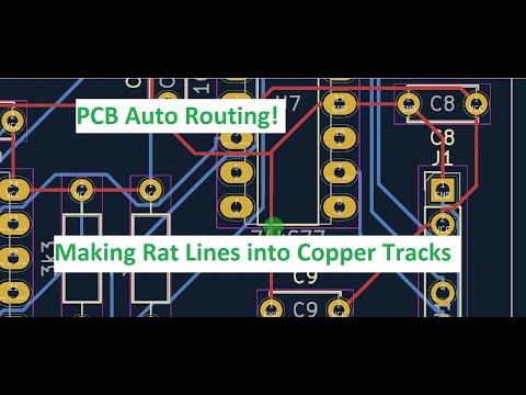 AutoRouting in KiCad - Rat Lines to final PCB design : Reverse Engineering a 6502 CPU card