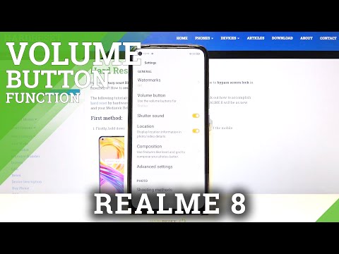 How to Change Volume Buttons Function in REALME 8 – Find Camera Volume Buttons Options